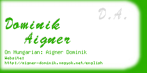 dominik aigner business card